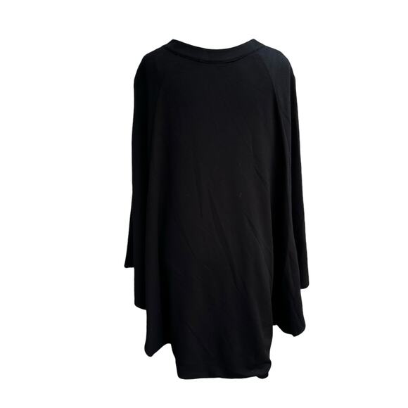 Melissa McCarthy x Seven Blck Reversible Zipper Cape Poncho Satin Lipstick Kiss - Picture 6 of 16